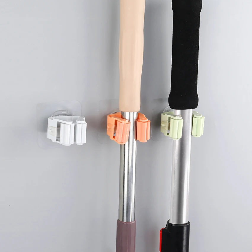 1 Pc Wall Mounted Storage Mop Holder Brush Broom Hanger Rack Umbrella Hanging Kitchen Tool | Дом и сад