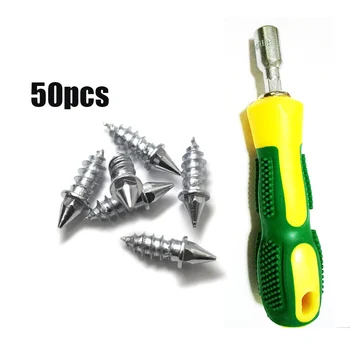 

NEW Winter Car Vehicle Anti-Slip Screw Wheel Tyre Snow Nail Studs With Installation tools For Car Motorcycle SUV Truck
