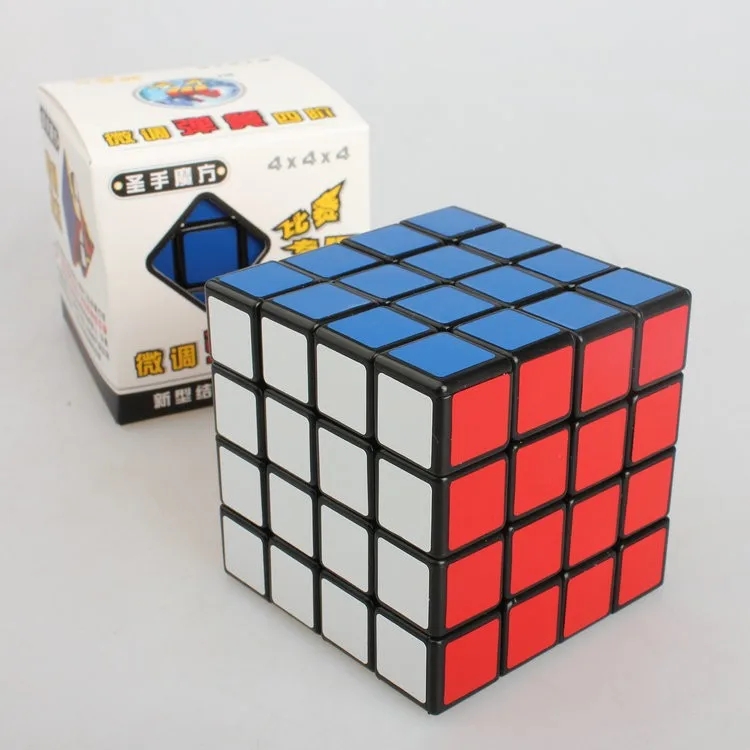 ShengShou 4x4 головоломка куб скорость Профессиональный Кубик Рубика черный/белый Ультра-гладкая обучающая Твист Головоломка игрушки бигуди