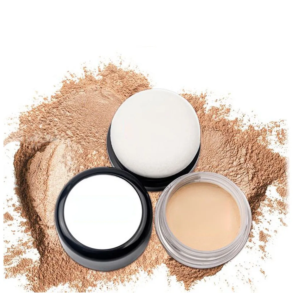 

Skin-made Makeup Powder Matte Smooth Oil control Mineral Finish Powder Refreshing Brighten Long Lasting Cosmetic For Face +