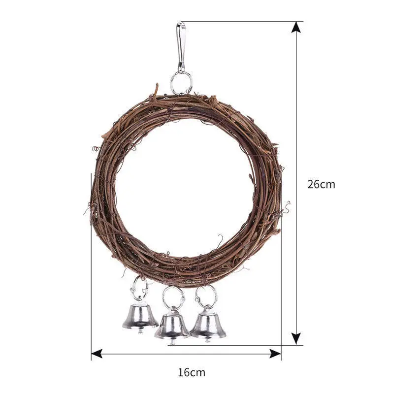 Bird Parrot Cage Swing Chew Bites Toy For Parakeet Conure Cockatiel Cockatoo brid accessories