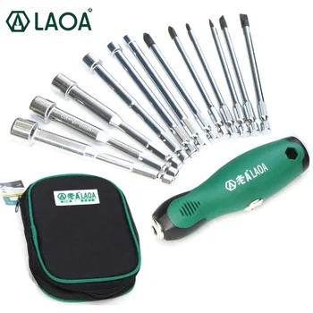 

LAOA LA615012 12 in 1 T-handle Socket Multifunction Screwdriver Set with Slotted Torx Phillips Bits