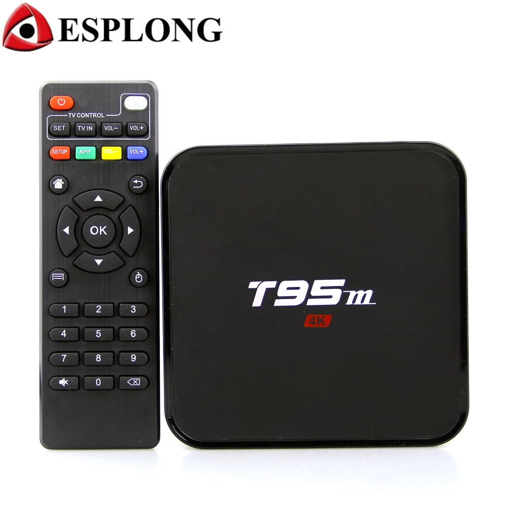 

Smart T95M Android TV Box 4k Amlogic S905X 2GB 8GB Quad Core 2.4G HD Media Player Pre-installed WiFi Android 7.1 TV Set Top Box