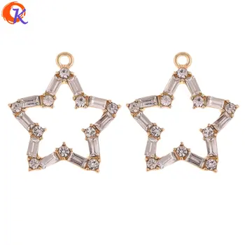 

Cordial Design 30Pcs 24*26MM Jewelry Accessories/Crystal Earrings Part/Star Shape/DIY Earrings Making/Hand Made/Earring Findings
