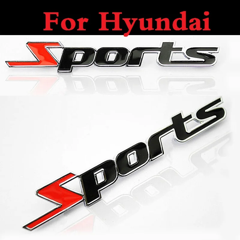 

3D Sports type Car Sticker cover Emblem Badge Decal styling for Hyundai Accent Aslan Atos Avante Centennial Tuscani Verna