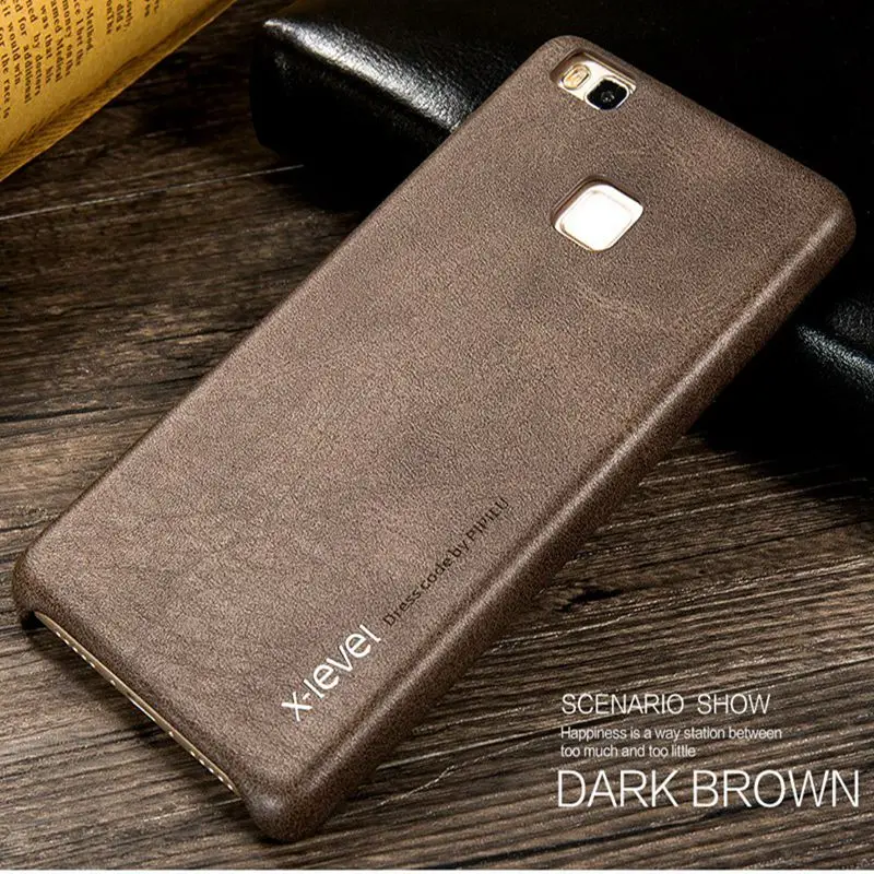 Роскошный кожаный чехол X-Level для Huawei P9 Lite 2016 P10 Nova 2 Plus Mate 9 Pro Honor V9 8 Жесткий Чехол