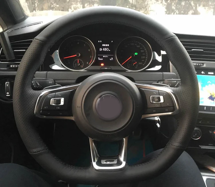 Steering Wheel Cover for Volkswagen Golf R Golf 7 GTI MK7 VW Polo GTI