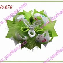 25 шт девушки органзы пони о лук стример хвоста канзаши бант волосы Популярный Девушка аксессуары для волос