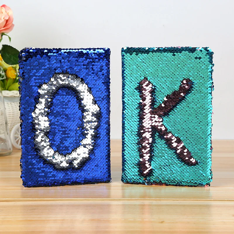 1pcs Creative Colorful Letter Sequins Notebook Stationery Fashion Office Business Gift Stationery 78 Sheets Daily Memos Notepad 1pcs Creative Colorful Letter Sequins Notebook Stationery Fashion Office Business Gift Stationery 78 Sheets Daily Memos Notepad