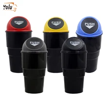 YOLU Car Trash Spazzatura Può Autobiles Spazzatura Dust Caso Holder Bin Box Auto-styling Può Scatola di Spazzatura Polvere Caso supporto auto spazzatura