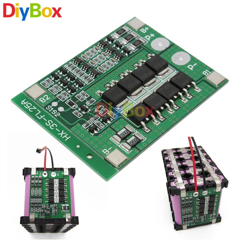 3S 25A Li ion 18650 Battery Short Circuit Protection Board BMS PCM with