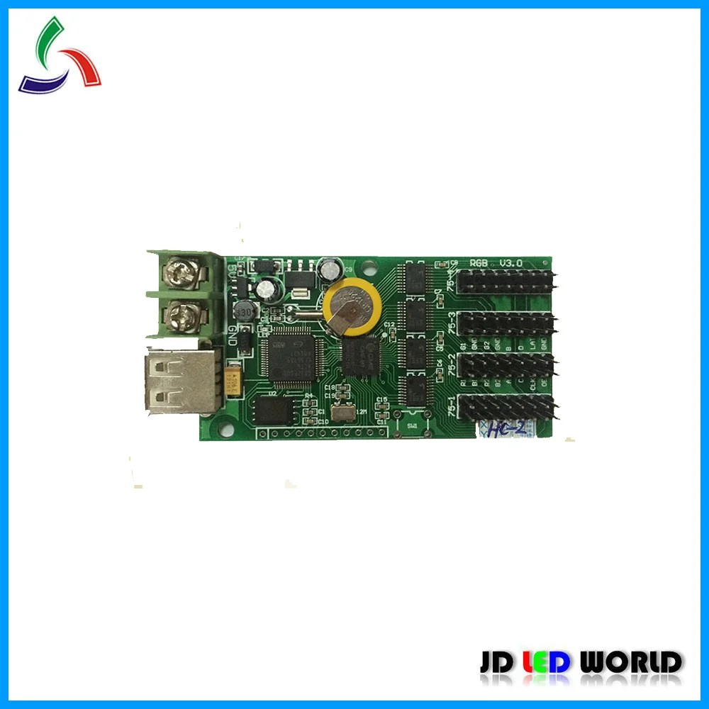 HC-2 полноцветный линейный видео светодиодный экран Асинхронный контроллер |