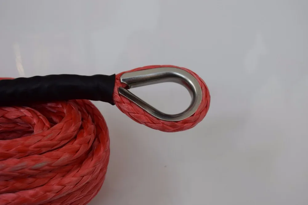 8 ملليمتر * 30 متر الأحمر 4x4 suv الطرق الوعرة الاصطناعية ونش كابل ، off road حبل ، atv الونش الخط ، حبل الأطياف