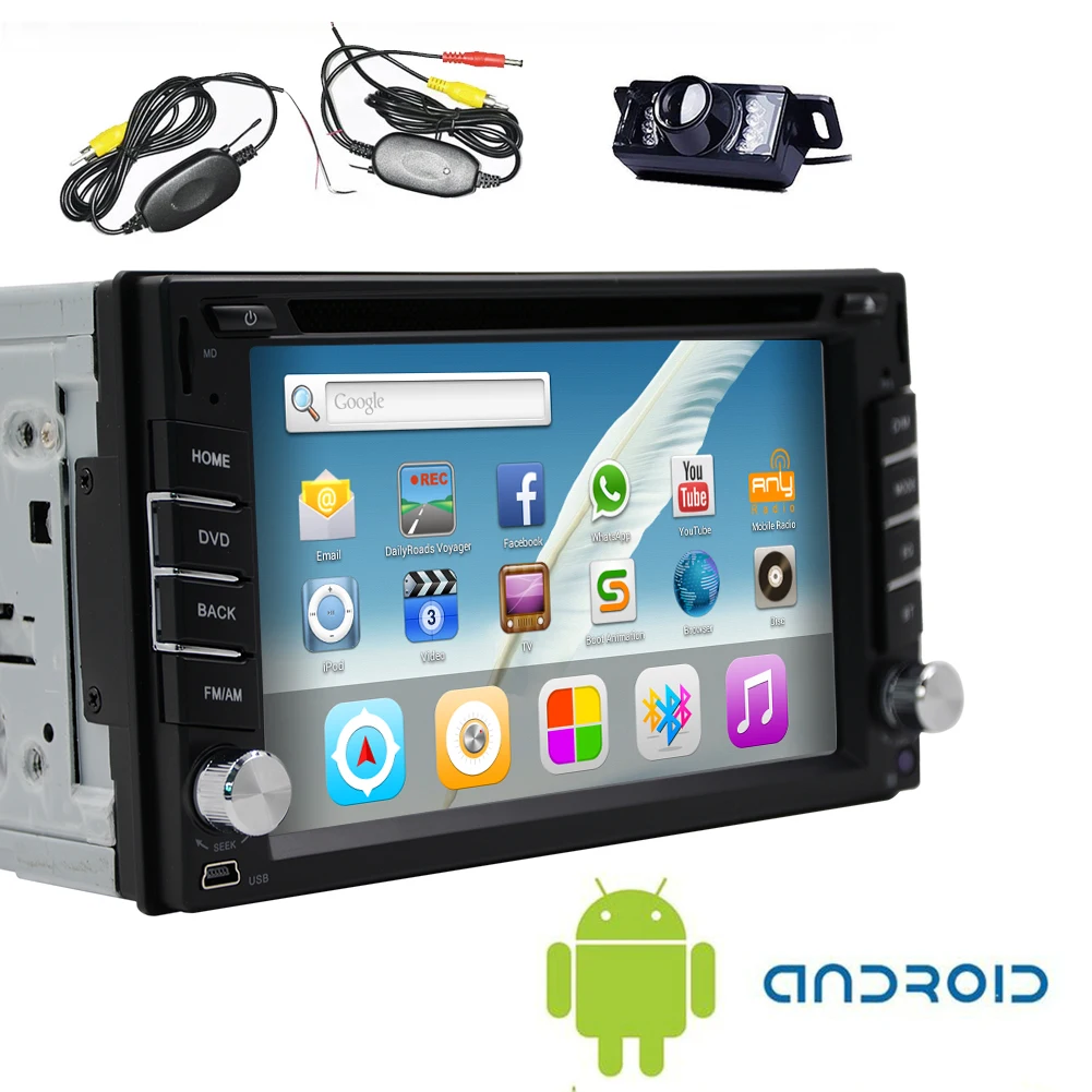 Flash Deal Android 5.1 USB CD Radio AMP Video GPS 1080P System 2Din CAM OBD2 Logo Car DVD Touch Screen Stereo WiFi Capacitive 13