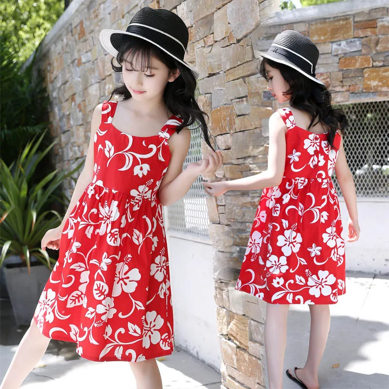 Girls Summer Dresses Floral Clothes Casual Dresses Infant Vestdio