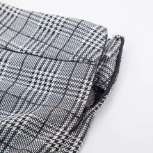 Kate Kasin Женская Русалка бедра юбка карандаш клетчатый принт Высокая талия формальная