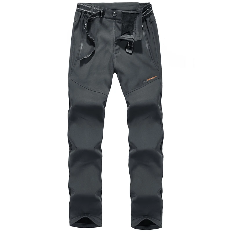 Водонепроницаемые тепловые походные брюки с детектором, женские тактические походные брюки для альпинизма, военные рыболовные штаны для прогулок, дамские - Цвет: Gray