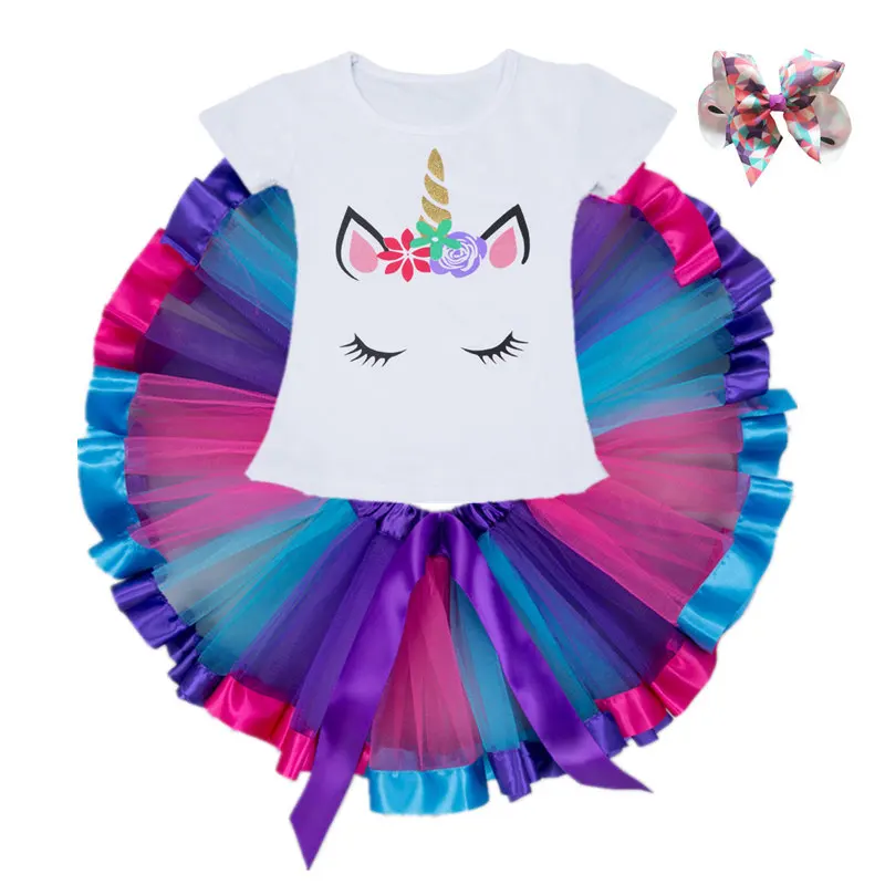 

New Tutu Skirt Baby Girl Skirts Princess Mini Pettiskirt Party Dance Rainbow Tulle Skirt Girls Clothes Toddler Children Clothing