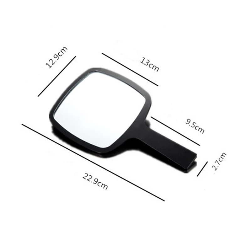 Online Espejo acrílico para maquillaje portátil regalos de boda personalizados negro blanco 2 colores