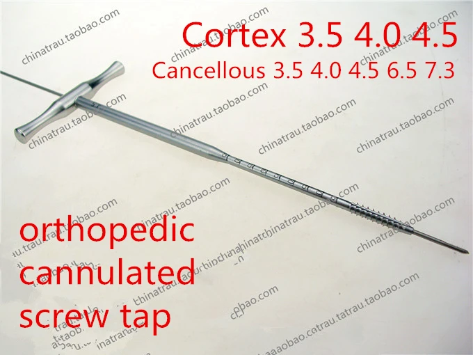 orthopedic instrument cannulated tapping Cancellous Hollow tap Upper ...