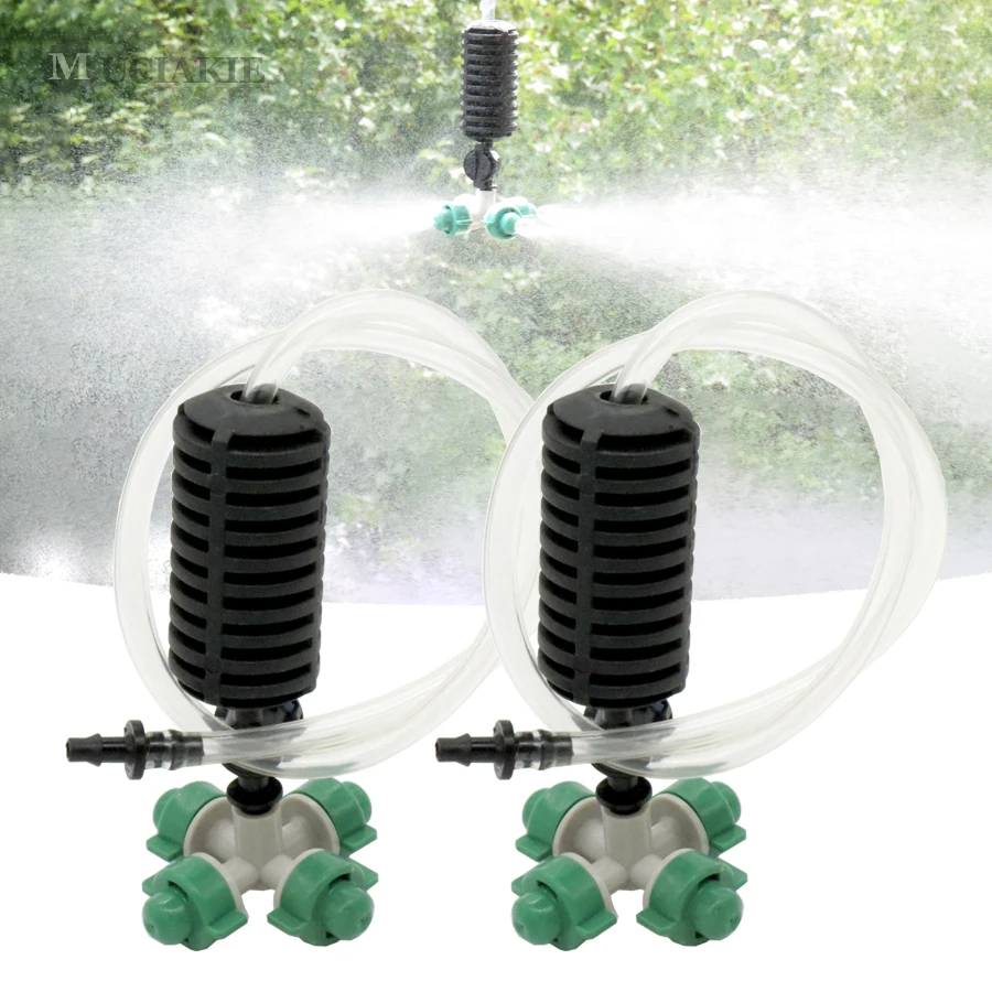 Details about   20m Garden Irrigation System Misting Sprinkler Nozzle Kit Cooling Watering 