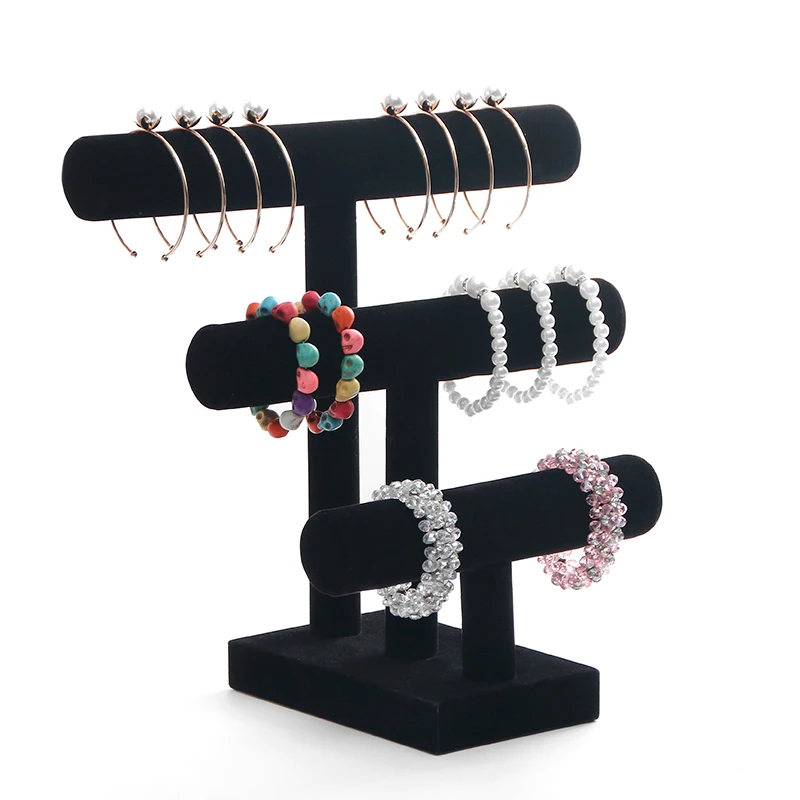  2 or 3 Tier T-Bar Bracelet Display Stand Holder For Jewelry Storage Jewelery Display Holder juwelen
