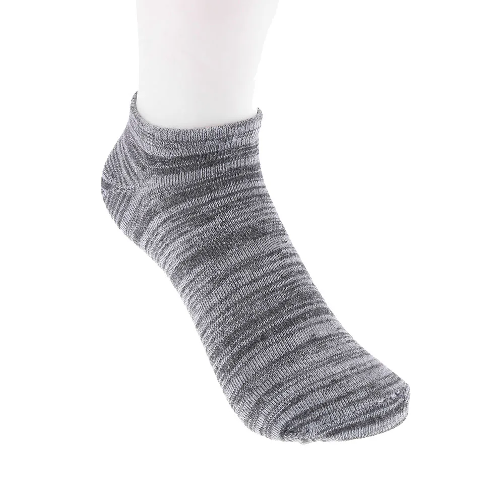 4 стиля, 1 пара, летние носки-башмачки унисекс, мягкие низкие повседневные хлопковые носки под лоферы, Нескользящие невидимые забавные носки, носочки, свободный размер - Цвет: dark grey  Socks