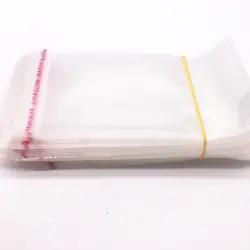 100 шт 5x10 см полиэтиленовый мешочек на молнии мешок Прозрачные полиэтиленовые пакеты самоклеющиеся уплотнения ювелирных изделий делая