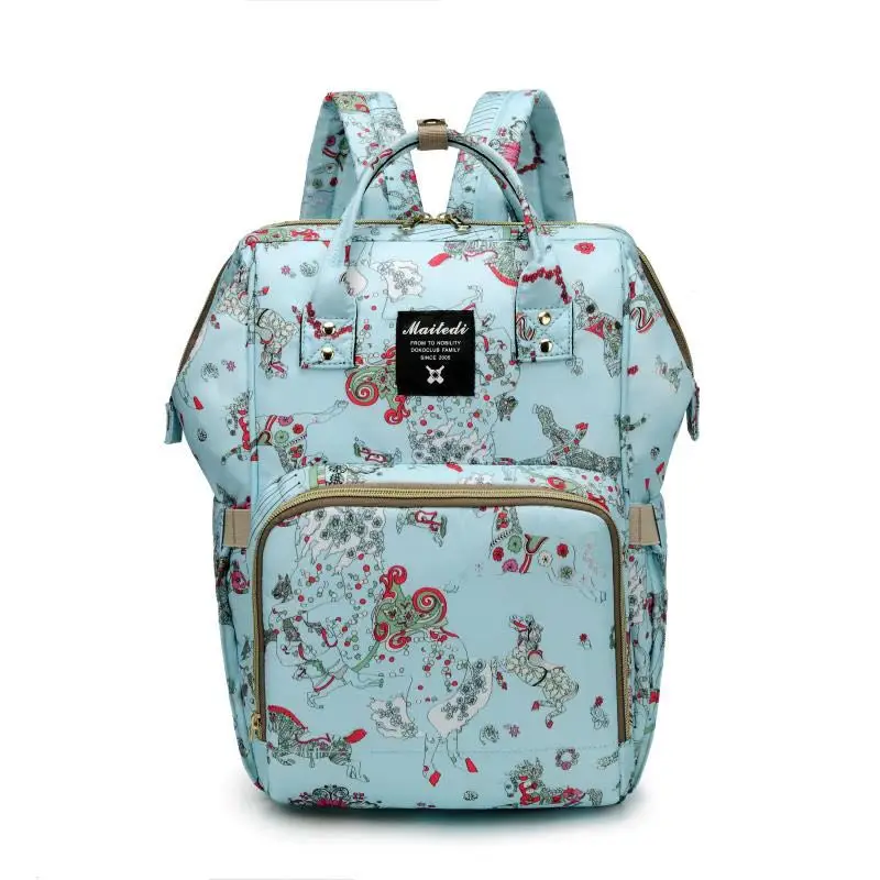 

2019 Fashion Mommy Maternity Bag Diaper Nappy Bolsa Maternida Printed Bebe Bag Travel Backpack Nursing Bags