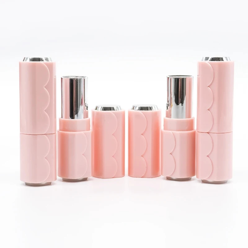 5pcs/lot 12.1mm DIY Empty Lipstick Bottle Lip Gloss Tube Pink Lips Tube