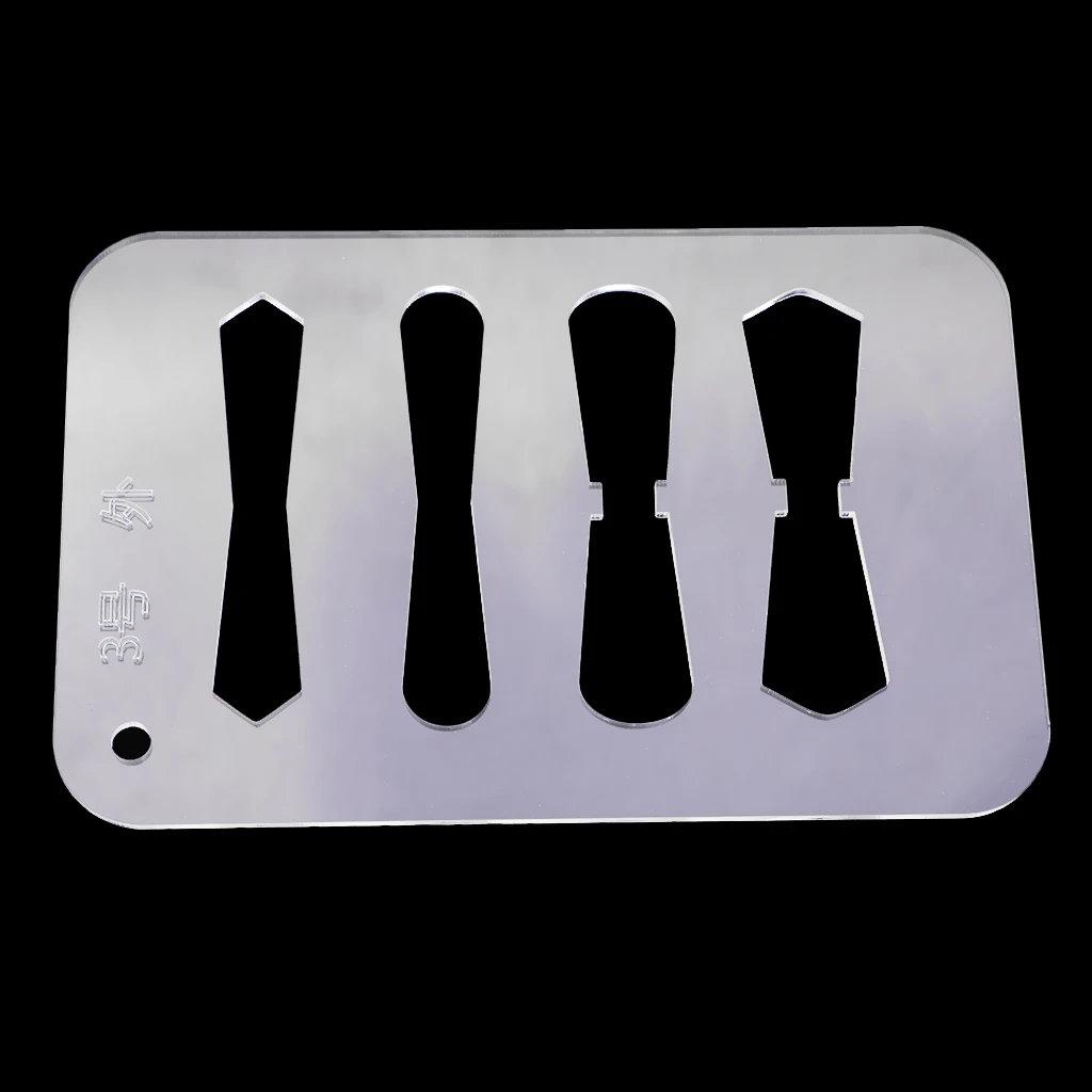 DIY Leather Craft Acrylic Pattern Stencil Template for Zipper Pulls Sliders