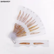 1 шт. микроблейдинг тату измерительные принадлежности 12 видов стиля трафарет для бровей трафареты многоразовые шаблон для бровей постоянный макияж инструменты