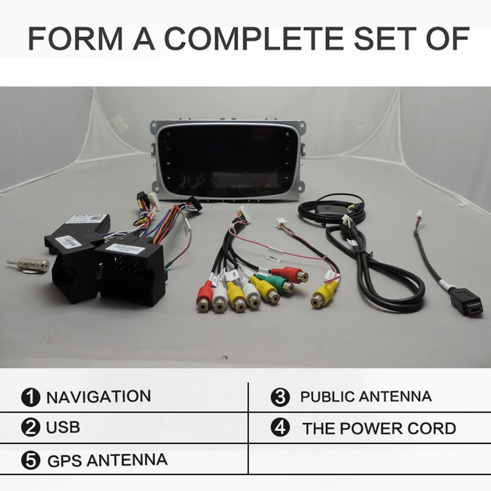 Flash Deal Android 8.1 for FORD / Focus / S-MAX / Mondeo / C-MAX / Galaxy GPS HD multimedia player map navigation WIFI BT MP3 RDS BT  2DIN 15