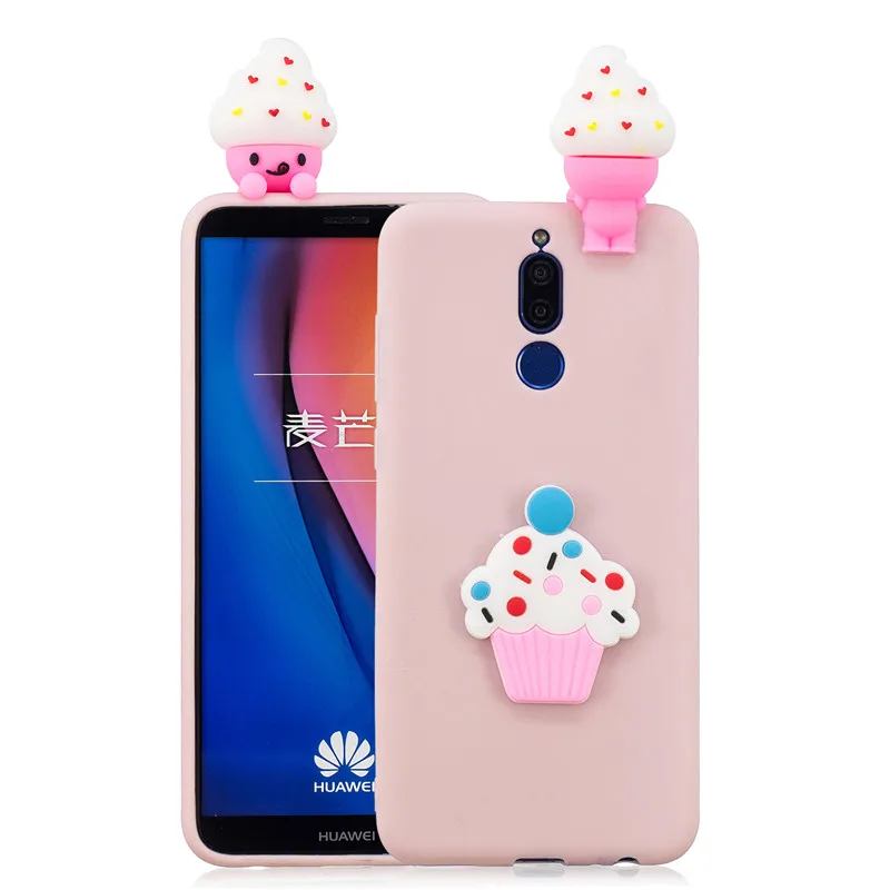 Мягкий силиконовый чехол из ТПУ для Huawei Mate 10 Lite P10 P20 P30 Pro P8 2017 с 3d изображением