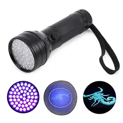 51 UV LED Скорпион детектор Охотник Finder Ультрафиолетовый Blacklight фонарик Torch Light лампа AA 395nm 5 Вт Бесплатная доставка