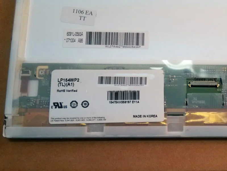 

LP154WP2-TLA1 LP154WP2 TLA1 LCD Screen Panel Original Good Quality