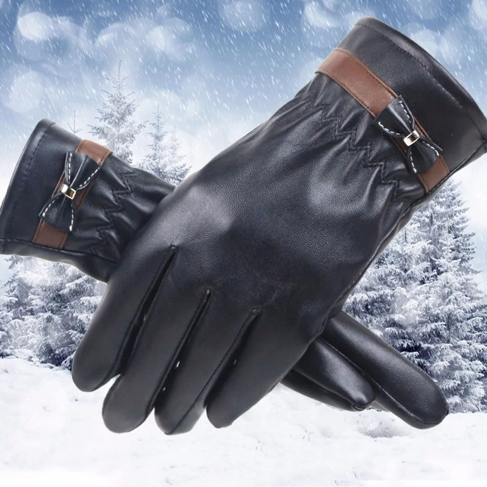 Модные женские перчатки, женские зимние теплые кожаные перчатки, перчатки для вождения с мягкой подкладкой, кожаные перчатки Guantes Invierno Mujer, перчатки#10