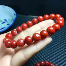 Натуральная Южная подвеска издрагоценного красного агата женские бусы браслет 9-8 мм ААА