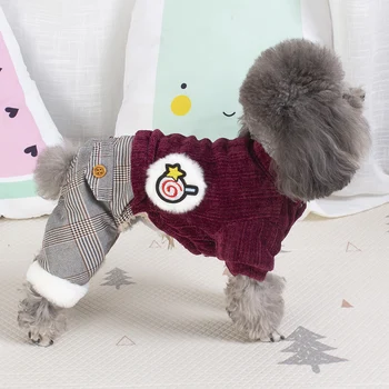 

Plaid Candy Pet Costumes For Small Dogs Dog Red Pink Black Pitbull Animal Snowsuit Poodle Girl Princess Clothes For Dachshunds