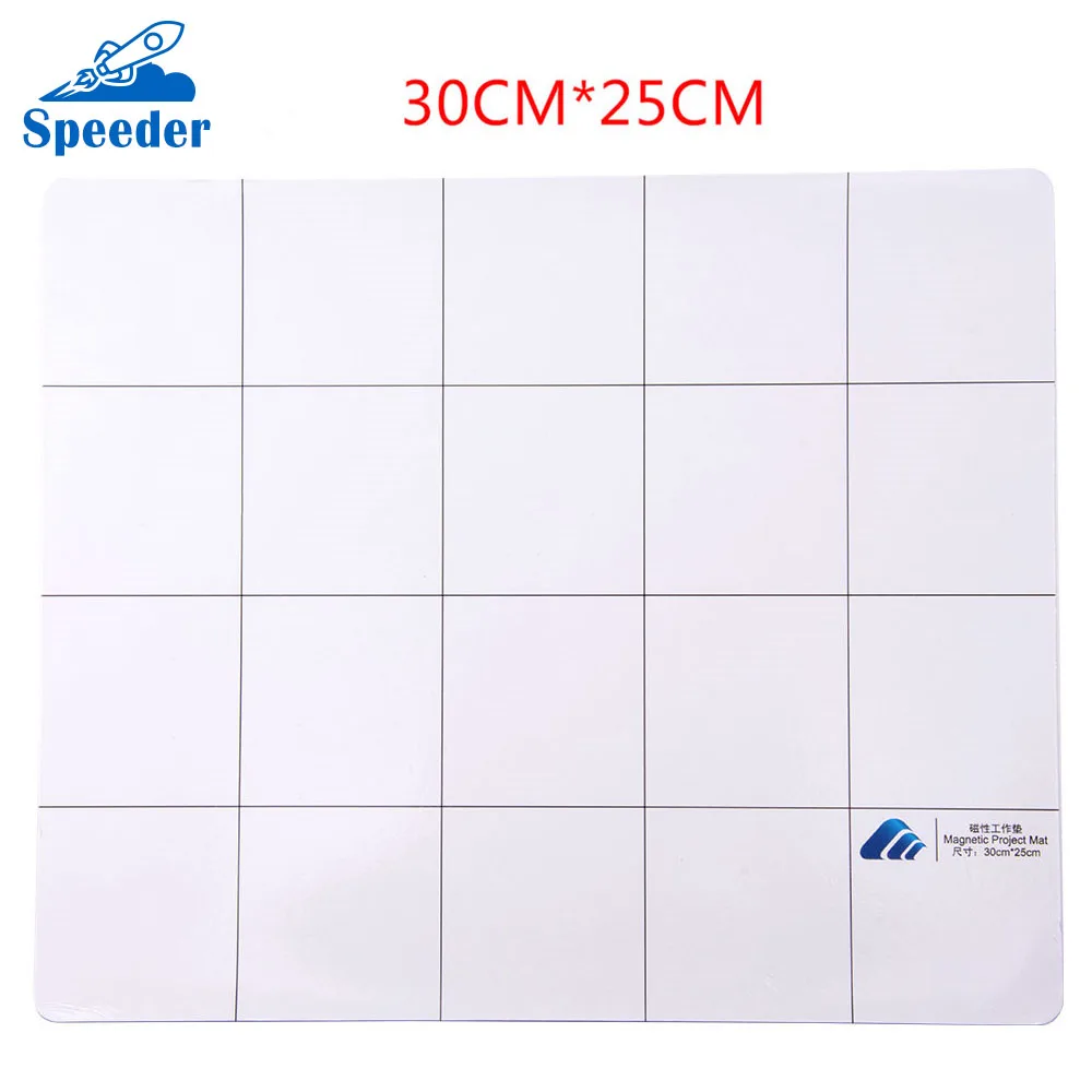 

Universal Magnetic Project Mat Screw Work Pad with Marker Pen for Cell Phone Laptop Tablet Repair Tools 30x25cm