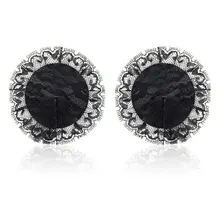 Многоразовые женские сексуальные Стикини кружева круглые экзотические пасти кусачки покрывает грудь клейкие подушечки Бюстгальтер аксессуары