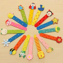 Новинка, 20 шт./лот, новые Канцтовары, деревянные Мультяшные закладки, шкала, детские деревянные закладки, красочные, милые, для детей, студентов, подарок, приз