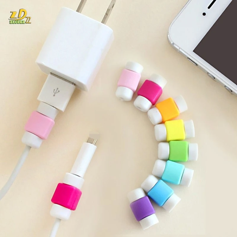 

USB Data charger Cable Line protect Protector Phone cable Anti Breaking Protective Sleeve For iPhone Charging Cable 500pcs/lot