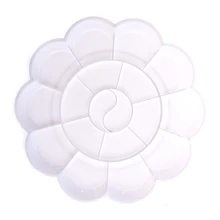 NEW White Plastic 18 Compartments Watercolor Paint Tray Mixing Palette