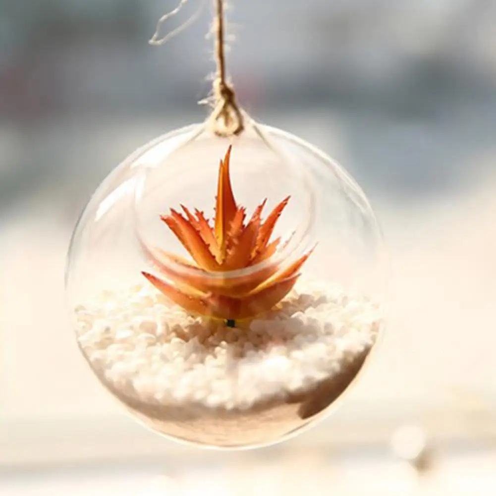 Adeeing подвесной стеклянный цветочный горшок с имитацией Ducculent домашний декор - Цвет: Tip