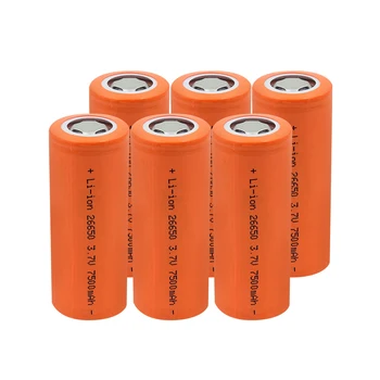 

HOT SALE 6/8/10 PCS LI-ION BATTERY 3.7V Rechargeable High Drain 10A 26650 Lithium Battery 7500mAh For Vape E-cig