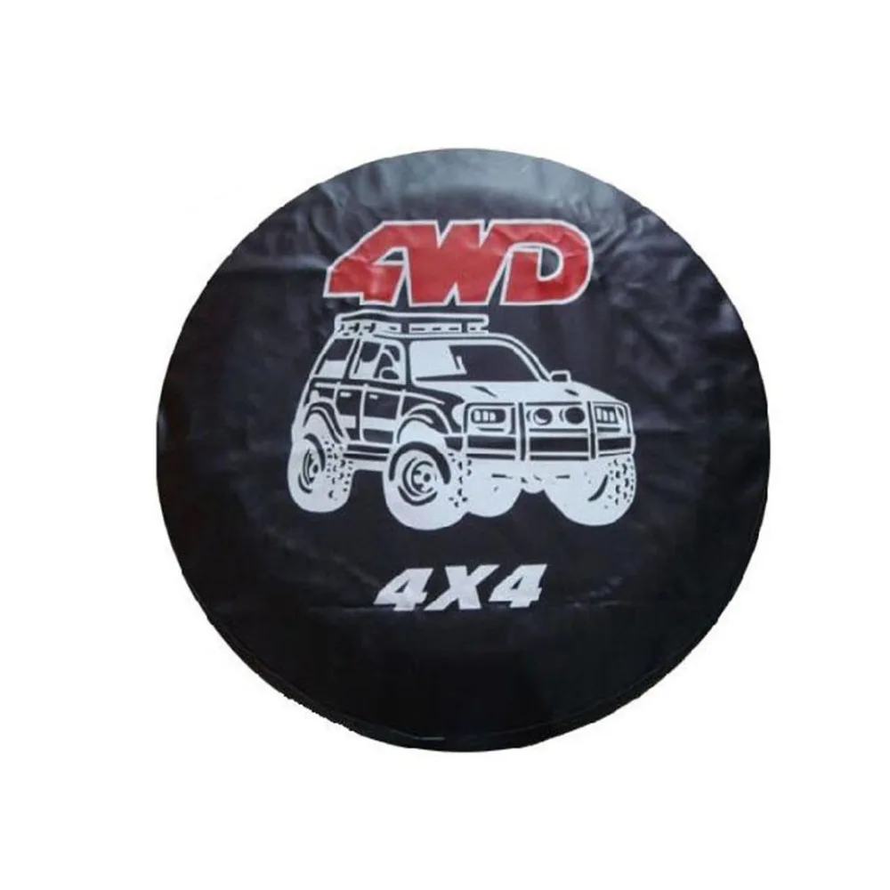 

Dongzhen Auto Car Styling 4WD Spare Wheel Tire Cover Tyre Protector PU Leather Universal 4X4 fit for Ford VW BMW KIA Honda