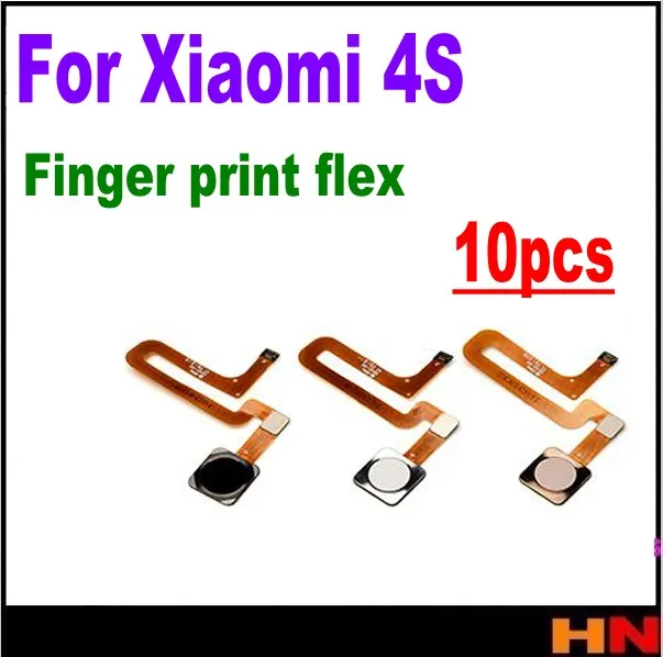 10 шт. кнопка для задней панели сенсора отпечатков пальцев аксессуары Flex Xiaomi 4S Mi4S Mi