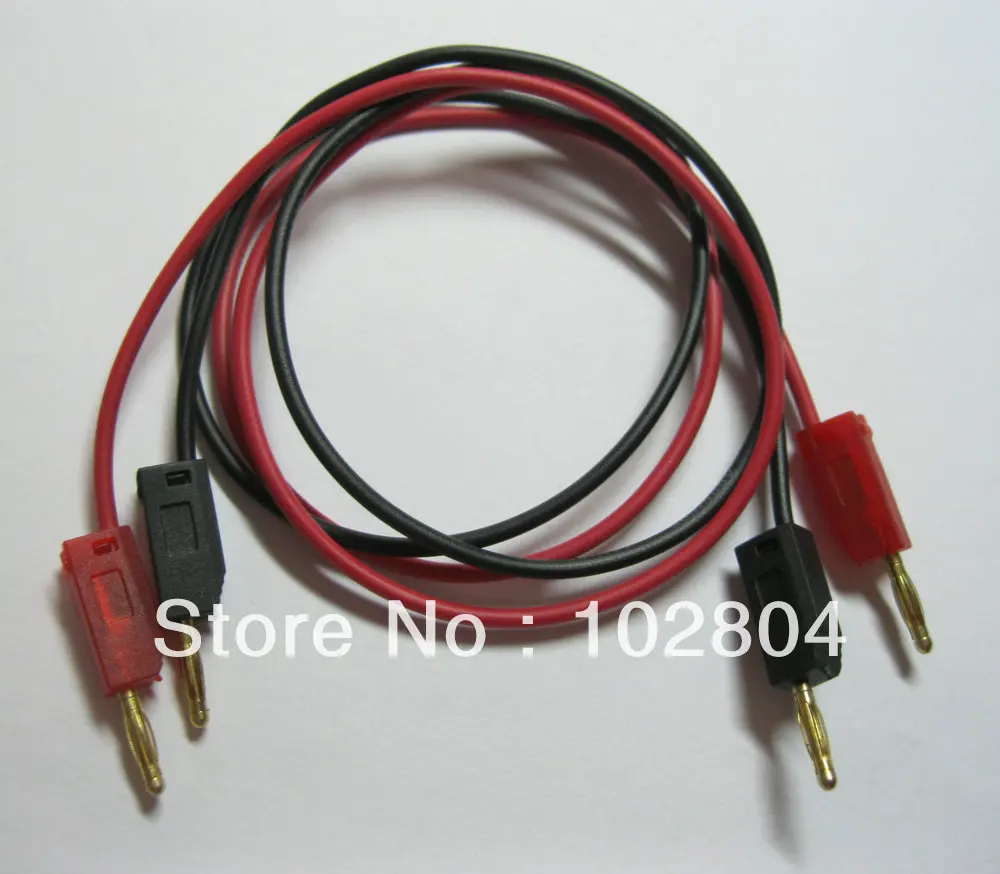 

180 set 2mm Gold Plated banana plug Test Cable 2 color Length 50cm