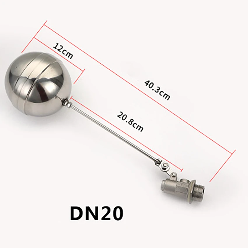 DN20 нержавеющая сталь клапан ядро водная башня Поплавковый шар регулируемый клапан стержень резервуар для воды уровень жидкости